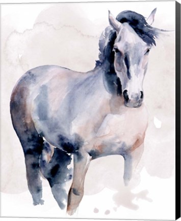 Framed Horse in Watercolor I Print