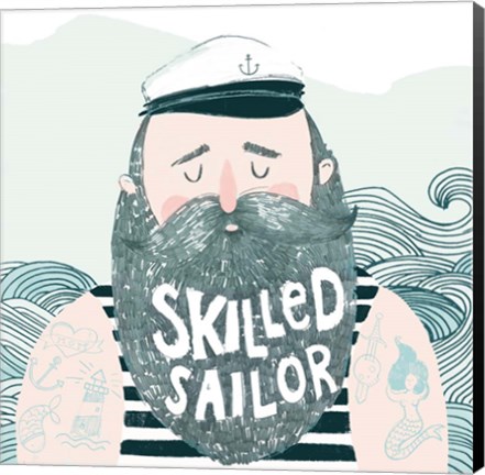 Framed Skilled Sailor I Print