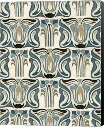 Framed Deco Parlor Pattern II Print