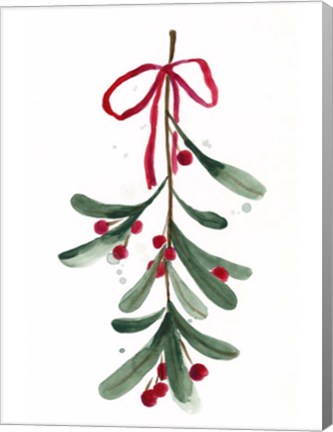 Framed Warm Winter Wishes V Print