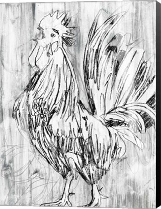 Framed Barnwood Flock II Print