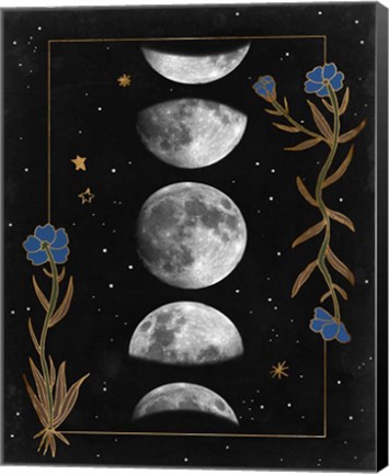 Framed Night Moon II Print