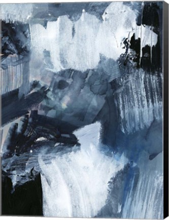 Framed Composition in Blue II Print