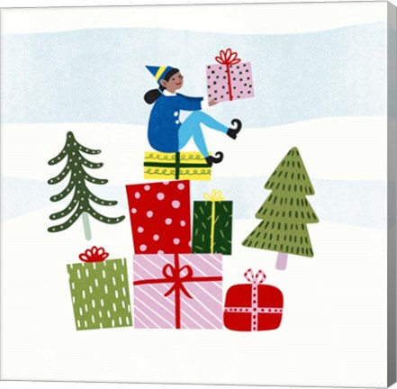 Framed Santa&#39;s Little Helpers I Print