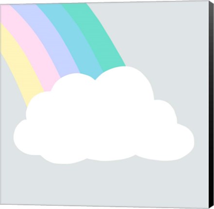 Framed Rainbow Cloud I Print