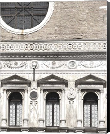 Framed Venetian Facade Photos I Print