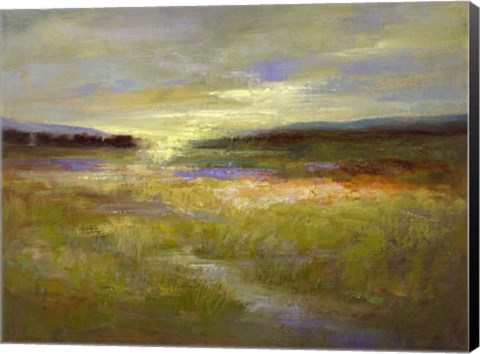 Framed Light Across the Meadow II Print