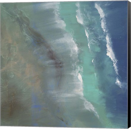 Framed Aerial Coast II Print