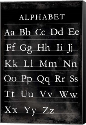 Framed Alphabet Chart Print