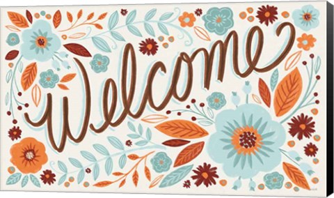 Framed Welcome I Print