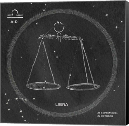 Framed Night Sky Libra v2 Print