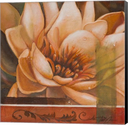 Framed Flor de Loto II Print