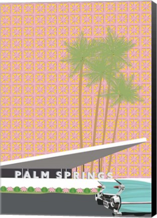 Framed Palm Springs with Convertible Print