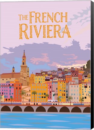 Framed French Riviera Print