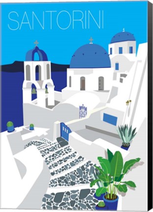 Framed Santorini Print