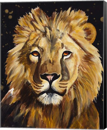 Framed Lion Print