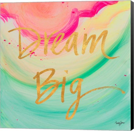 Framed Dream Big Watercolor Print