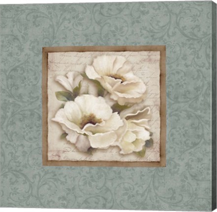 Framed Silversage Flower II Print