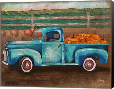 Framed Truck Harvest I Print