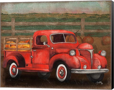 Framed Truck Harvest III Print