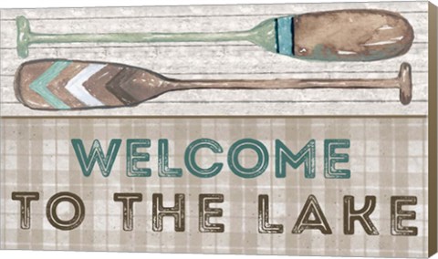 Framed Welcome to the Lake Print