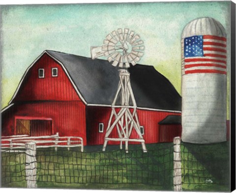 Framed USA Silo Print