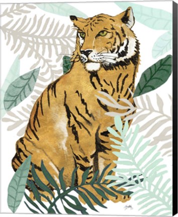 Framed Jungle Tiger II Print