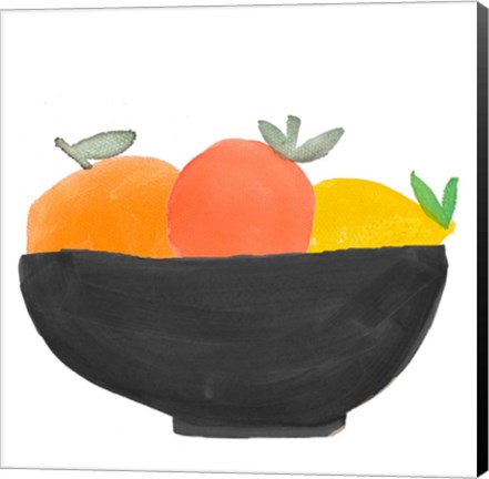 Framed Fruit Bowl II Print