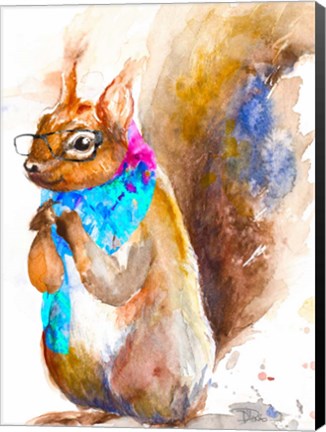 Framed Hipster Squirrel Print