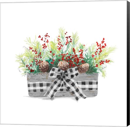 Framed Holiday Flowers II Print