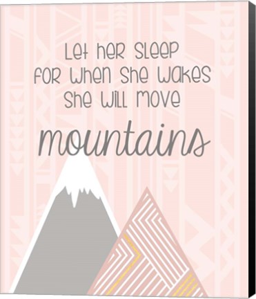 Framed She&#39;ll Move Mountains Print