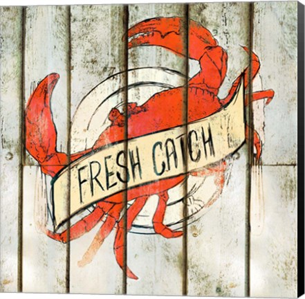 Framed Fresh Catch Square Print