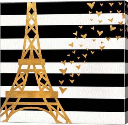 Framed Eiffel Tower Love Print