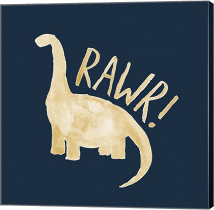 Framed Dinosaur RAWR Print