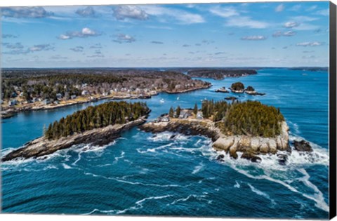 Framed Aerial Islands Print