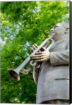 Framed Beale Street Statue of WC Handy, Memphis Print