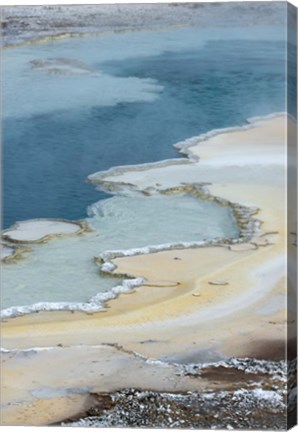 Framed Pool Detail, Yellowstone National Park Print