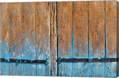 Framed Painted Wooden Door Print