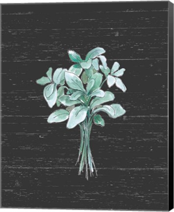 Framed Farmhouse Cotton VI Black No Words Print