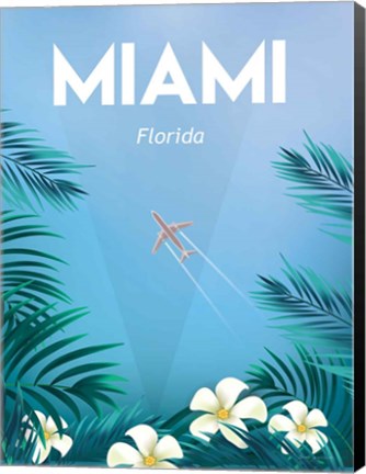 Framed Miami Print