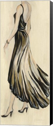 Framed Evening Gown IV Crop Print