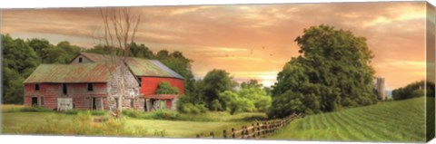Framed Greener Pastures Print