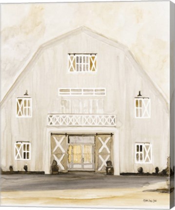 Framed Wedding Barn Print