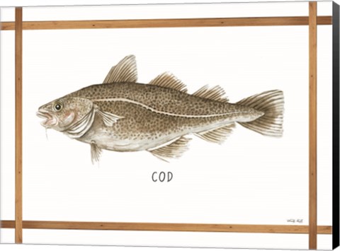 Framed Cod on White Print