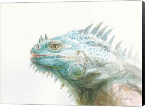 Framed Tropical Iguana Print