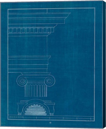 Framed Architectural Columns I Blueprint Print