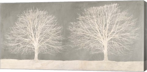 Framed Trees on Grey Print