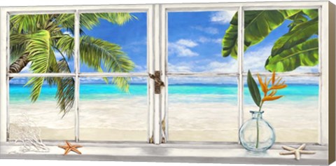 Framed Horizon Tropical Print