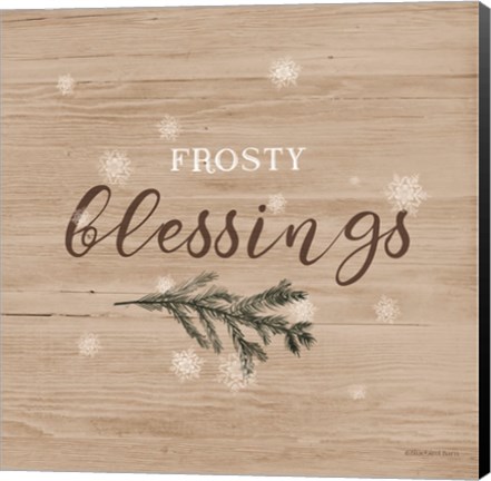 Framed Frosty Blessings I Print