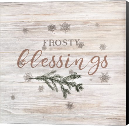 Framed Frosty Blessings II Print